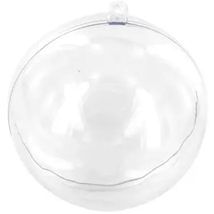 CTOP Boule en plastique transparent - A remplir et personnaliser - 8 cm de diamètre pas cher