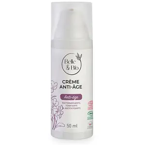 Belle&Bio Crème Anti-Âge Tous Types de Peaux Certifié Bio 50 ml