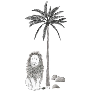 Lilipinso Stickers lion Serengeti (126 x 59 cm) pas cher