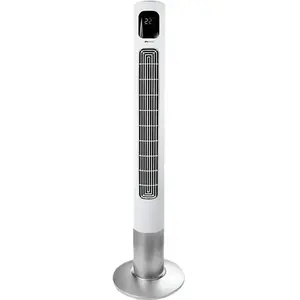 Ventilateur colonne oscillant Air&me Fantasy 35W 3 vitesses H117cm D60cm Blanc pas cher