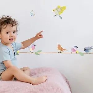 Mimi'lou Frise adhésive sticker Branche d'oiseaux (2,1 m) pas cher