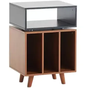 Meubles hi-fi NorStone Stockholm 700 Noir et Noyer pas cher