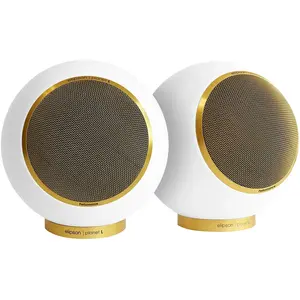 Enceintes bibliothèque Elipson Planet L Performance 2.0 Blanc mat Gold...