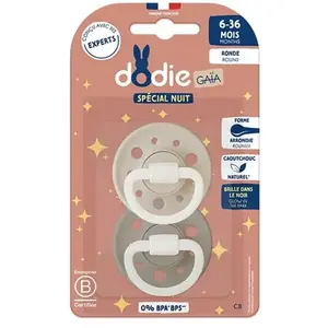 Dodie Sucette Ronde 6 à 36 mois C8 Gaia Nuit X2 pas cher