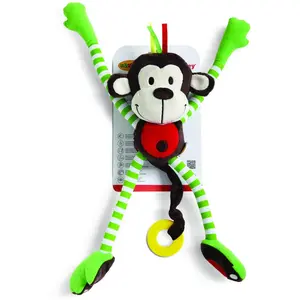 BSM Edushape-Le Singe Malicieux Doudou Peluche D'Activité, Ed 925110 pas cher