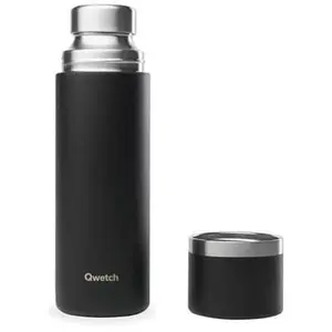 Qwetch - Isothermische Thermo - Matt Zwart- 750ml pas cher