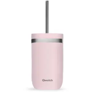 Mug isotherme QWETCH inox Pastel Rose 470ml pas cher