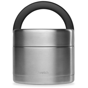 Qwetch - Boîte repas poignée isotherme - Inox- 850ml pas cher