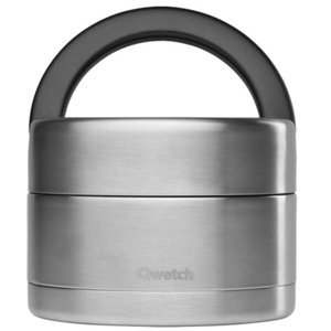 Qwetch - Boîte repas poignée isotherme - Inox- 650ml