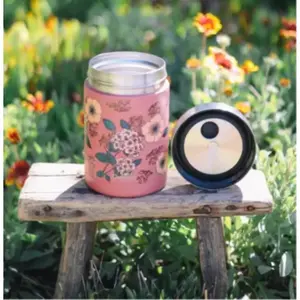 Lunch box QWETCH Anemones 600 ml inox pas cher