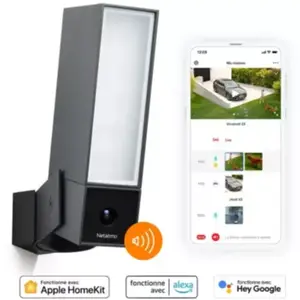 Caméra de surveillance NETATMO Wifi noire avec sirène pas cher