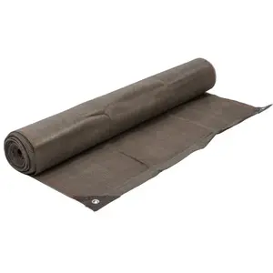 Brise vue taupe Werkapro 1x10m - Tissage renforcé - Traitement anti UV - 90% d'opacité - 300g/m2 pas cher
