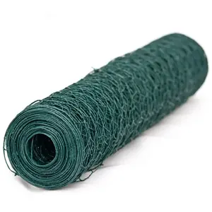 Grillage plastifié mailles hexagonales de 13mm WERKA PRO 0,5 x 25m pas cher