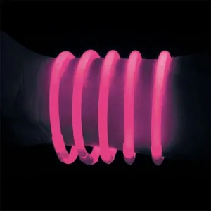 100 BRACELETS LUMINEUX ROSE pas cher