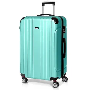 TODECO Valise Grande Taille 78cm, Valise de Voyage, 4 Doubles Roues, 78x51x28cm, Vert pin clair pas cher