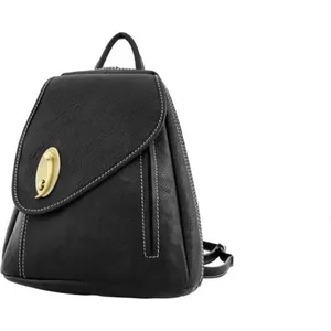 Sac à dos - KATANA - K 322016 - Cuir de Vachette - Noir - Femme pas cher