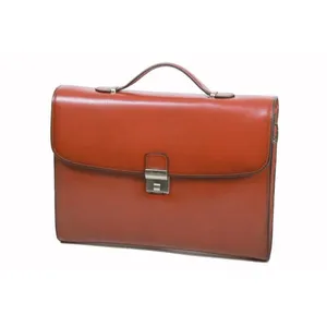Cartable Homme Gérard Henon Atout GH 2042 - Fauve en Refente de Cuir