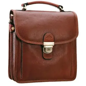 Sacoche - KATANA - K 31020 - Cuir de Vachette gras - Marron - BandoulièreVendu parrakuten