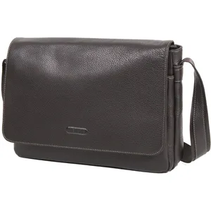 Besace Katana Cuir de Vachette grainé K83606-Chocolat