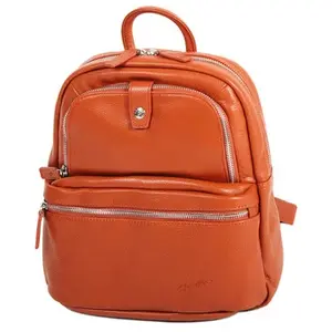 Sac à dos Gérard Hénon collection TWIST 16265 - Orange - Cuir - Femme pas cher
