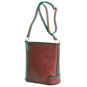 Katana Sac à main/ Besace Katana en cuir de Vachette collet K 82596 - ChocolatVendu parrakuten