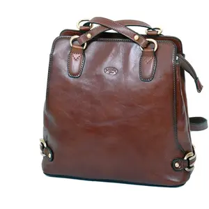 Katana Sac shopping/ Sac à dos Katana en cuir de Vachette collet K 82612 - Chocolat pas cher