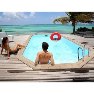 Habitat et jardin Piscine bois Cordoue 3.48 x 2.15 x 1.18 m pas cher