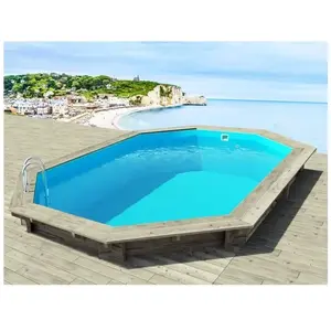 Habitat et jardin Piscine bois " Brazilia " 5.86 x 3.86 x 1.20 m