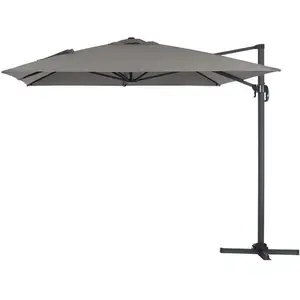 Comparateur de prix : Parasol jardin déporté Alu Sun 4 - Rectangle - 3 x 4 m - Gris - HABITA...