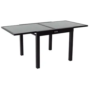 Table de jardin aluminium extensible "Porto 8" - Phoenix - Noir pas cher