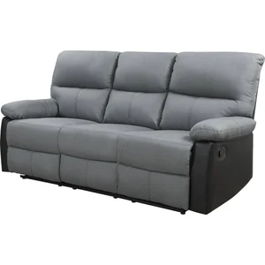 Habitat et Jardin "Lincoln" relaxbank -3-zits -zwart / donkergrijs- pas cher