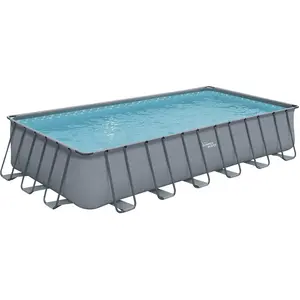 Habitat et Jardin Piscine tubulaire "Elite" - LUDO 5 - 7.32 x 3.66 x 1.32 m - sans filtration