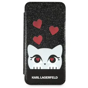 Karl Lagerfeld KLFLBKPXVDCBK iPhone X/Xs zwart boek Valentine pas cher