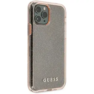 Guess Glitter Back Case - Geschikt voor Apple iPhone 11 Pro Max (6.5") - Roze pas cher