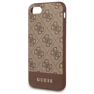 iPhone SE (2020)/8/7/6s/6 Backcase hoesje - Guess - Effen Bruin - Kunstleer pas cher
