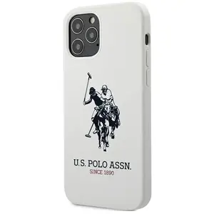 Bescherming US Polo iPhone 12/12 Pro 6,1" White Silicone Collection pas cher