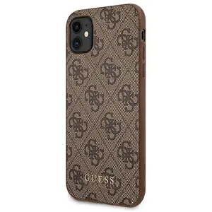 Guess 4G Back Case - Geschikt voor Apple iPhone 11 (6.1") - Bruin pas cher