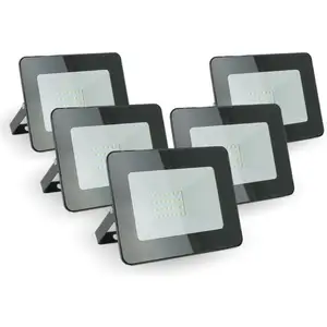 ARUM LIGHTING Lot de 5 projecteurs led 20W IP65 extérieur Température de Couleur: Blanc Froid 6000K pas cher