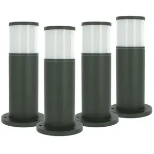 ARUM LIGHTING Lot 4 Bornes extérieures anthracite VERACRUZ hauteur 35cm pas cher