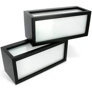 ARUM LIGHTING Lot de 2 Appliques murales newport extérieure E27 Noire pas cher