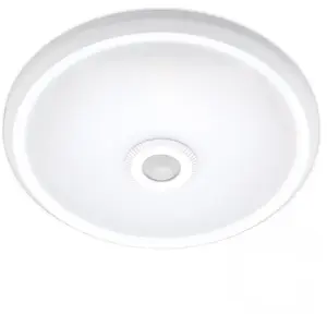 ARUM LIGHTING Plafonnier détecteur de mouvement IP20 12W led clark Blanc naturel Température de Couleur: Blanc neutre 4000K pas cher