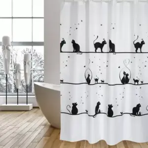 MSV, Rideau de douche, Mackenzie (180 x 200 cm) pas cher