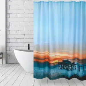 MSV, Rideau de douche, Sunset (180 x 200 cm) pas cher