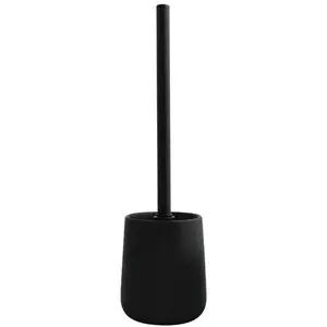 MSV Brosse Wc avec support Céramique MAONIE Noir Mat