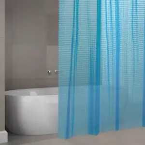 spirella, Rideau de douche, Bleu Bombay (180 x 200 cm) pas cher