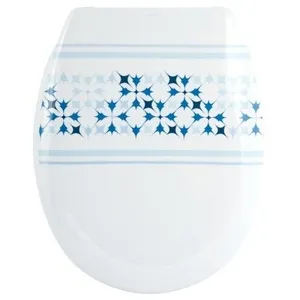 Comparateur de prix : MSV Abattant WC Blanc/Bleu, 45,5 x 37 x 5 cm, 29 unités