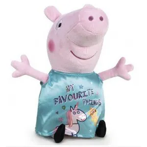 Peppa Pig Peluche Cousine De Peppa Pig : Chloe Robe Turquoise Licorne ... pas cher