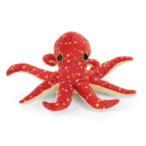 Wild Republic Peluche Pieuvre Orange Rouge 25 Cm - Poulpe - Peluche Li...