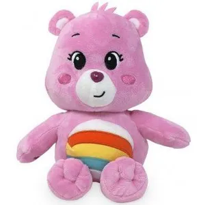 Peluche - OTTO - Bisounours - Toucalin Rose - 28 cm - Doudou Enfant - Arc En Ciel