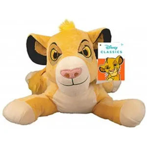 Grande Peluche Simba Roi Lion Couchee 50 Cm Avec Sons Doudou Licence Enfant Animaux Savanes Pour Disney Nouveaute